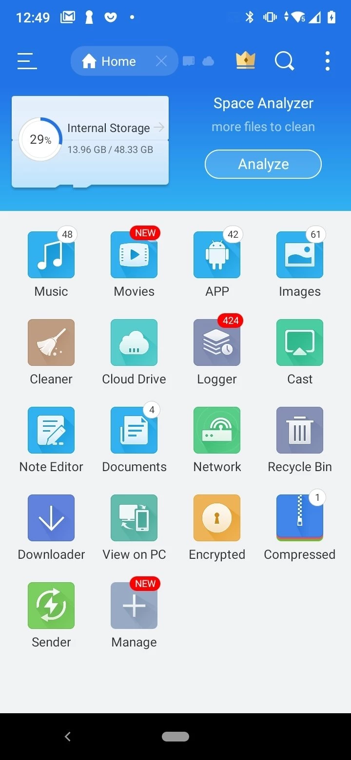 ES File Explorer — στιγμιότυπο οθόνης 1